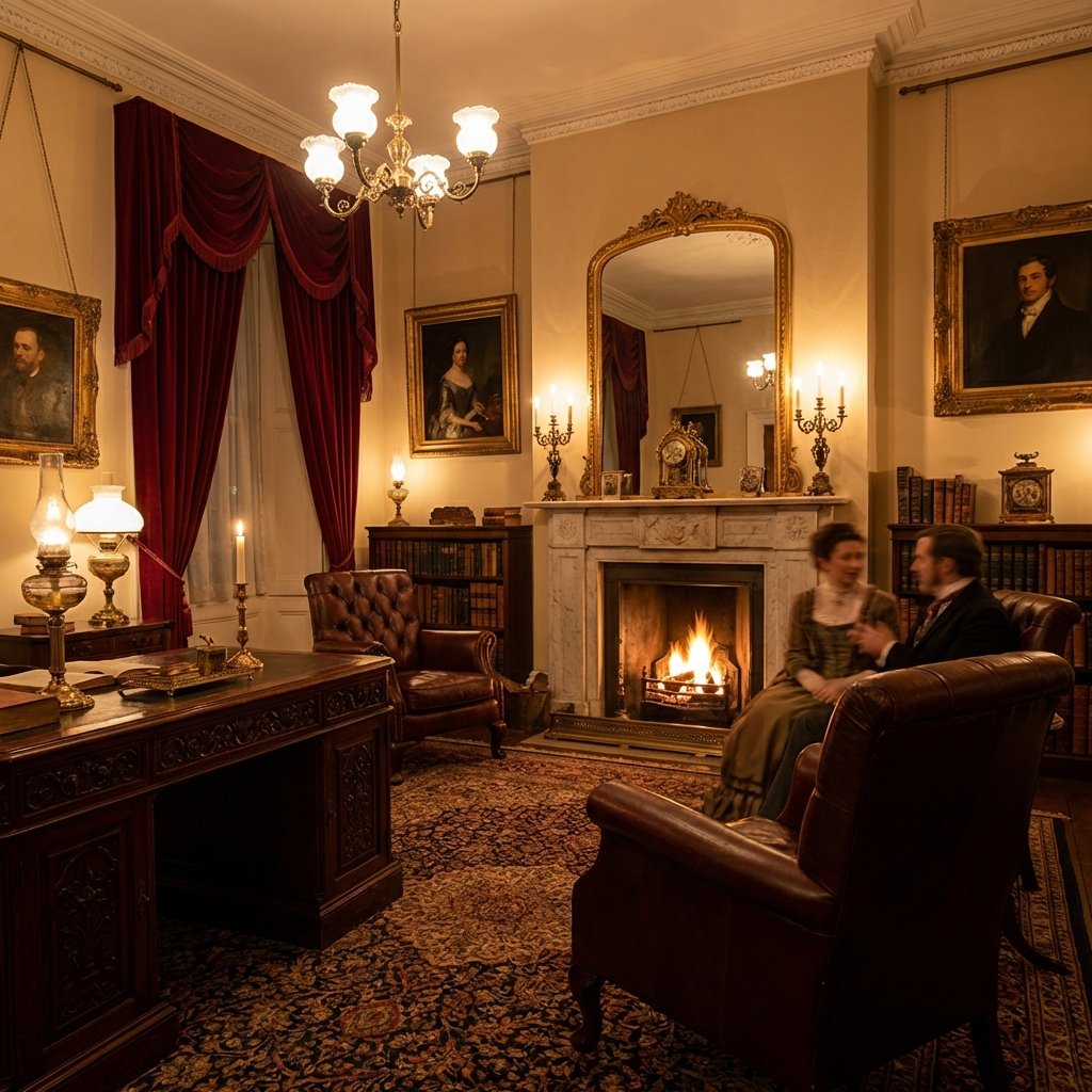 Luxurious Victorian interior from The Forsytes